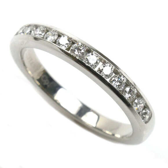 TIFFANY & CO. Platinum Diamond Ring - Picture 1 of 7